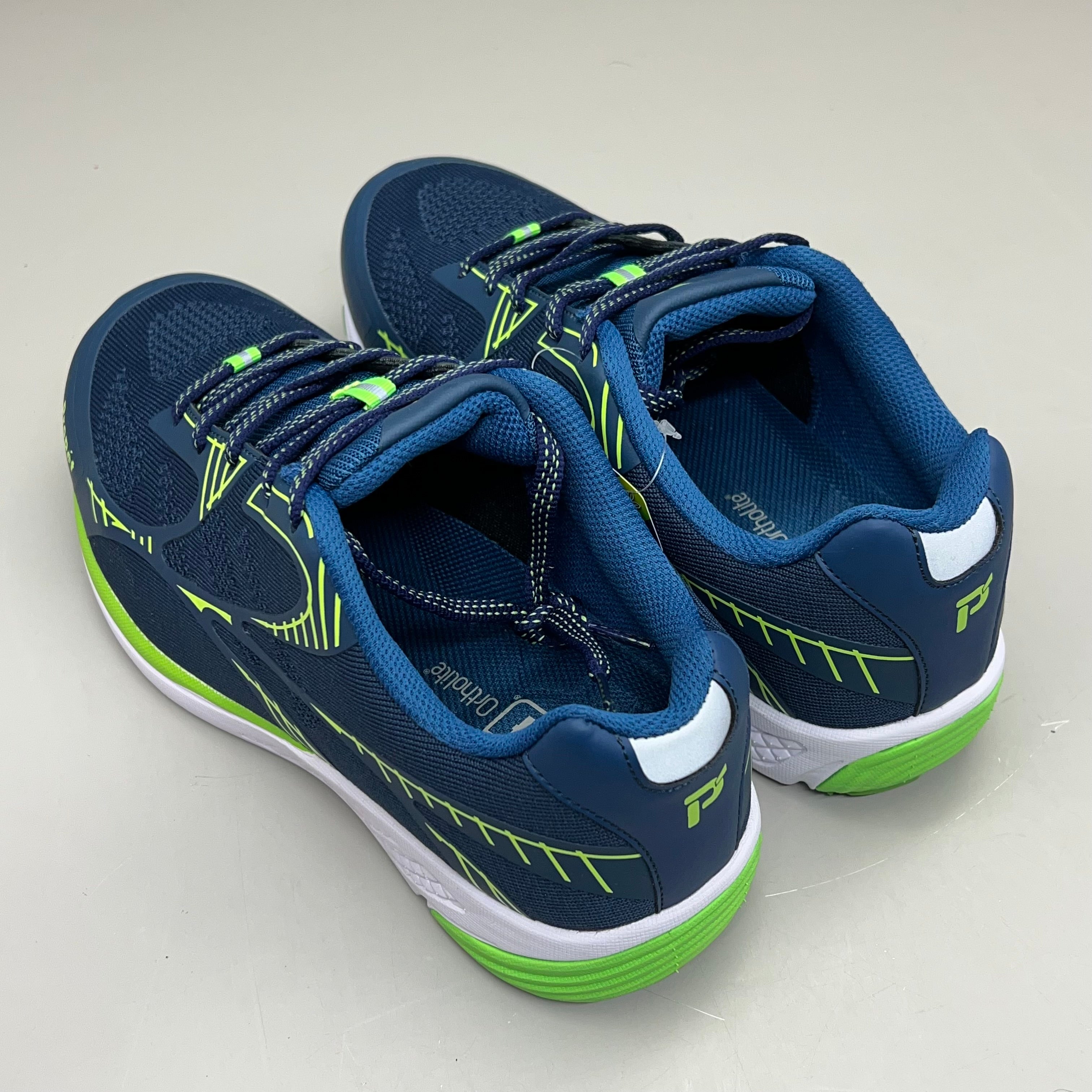 PROPET One LT Sneaker Ortholite Double Insole Mens Sz 8 XX(5E) Navy/Lime MAA022M
