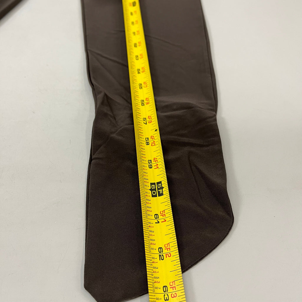 NORMA KAMALI Sleeveless Catsuit w/ Footsie Hidden Zip Women's Sz XL/42 Chocolate