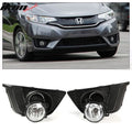 2015-2017 Honda Fit 2PCS Front Bumper Fog Lights W/Clear Lens