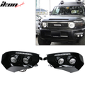 2007-2014 Toyota Fj Cruiser 2PCS Front Bumper Fog Lights LED DRL Lamps