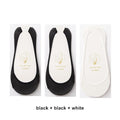 3 Pairs Invisible Boat Socks Women Summer Silicone Non-Slip Socks for High Invisible Heels Ice Silk Socks for Women