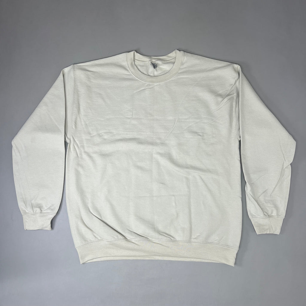 GILDAN (36 PACK) Heavy Blend Crewneck Sweatshirt Men's Sz L Sand G180