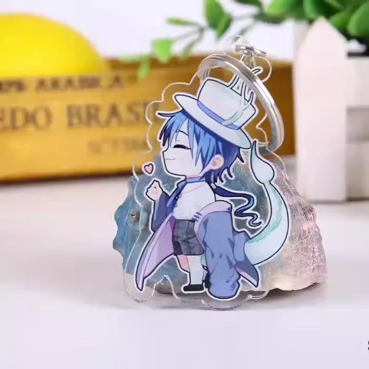 Acrylic keychain custom pet glue pendant pendant diy anime star photo