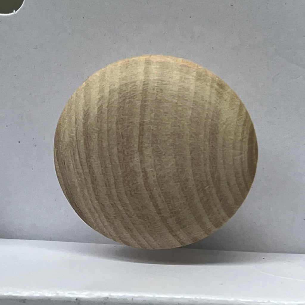 MAINSTAYS (2 PACK, 10 KNOBS EACH) Round Cabinet Knobs 1-1/2" Dia Unfinished Wood
