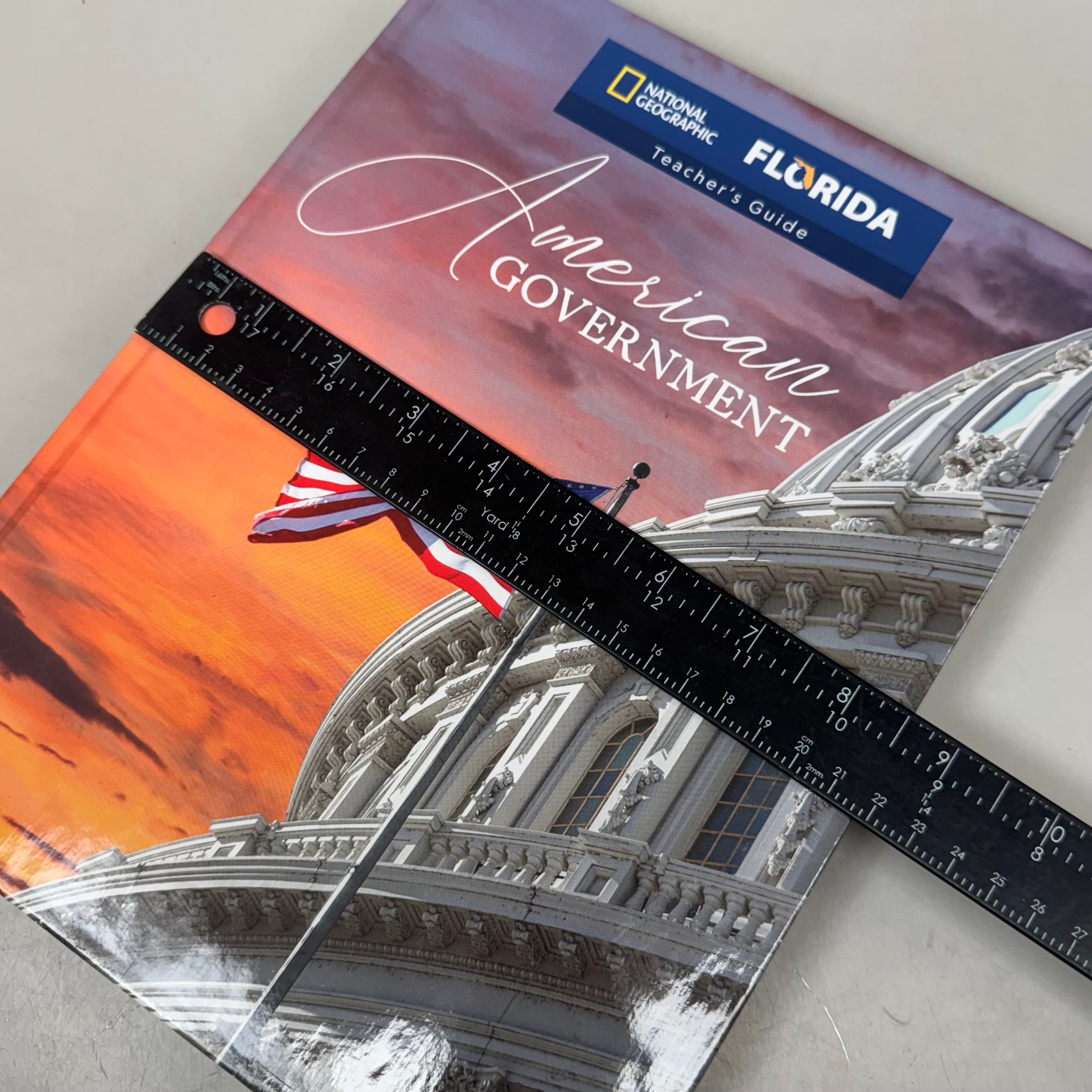 NATIONALGEOGRAPHIC Teacher Guide American Government '24 Florida Hardcover As-is