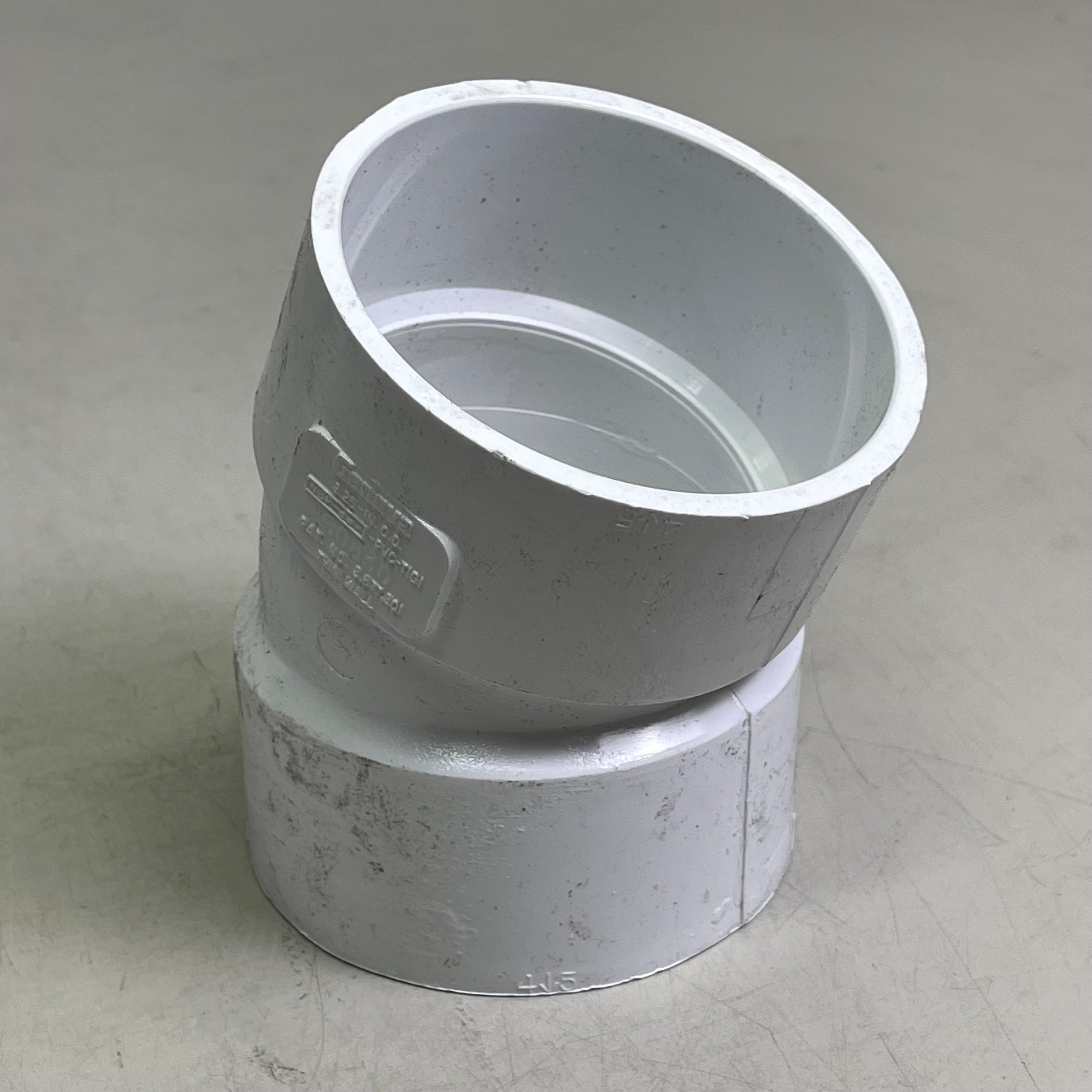 GENOVA (4-PACK) Schedule 30 PVC Hub Elbow 3" x 3" 22.5 Degree G60830