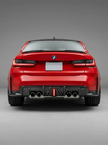 BMW 3 Series G80 M3 G82 G83 M4 Carbon Fiber Rear Diffuser with LED Lights (2019 - 2024)