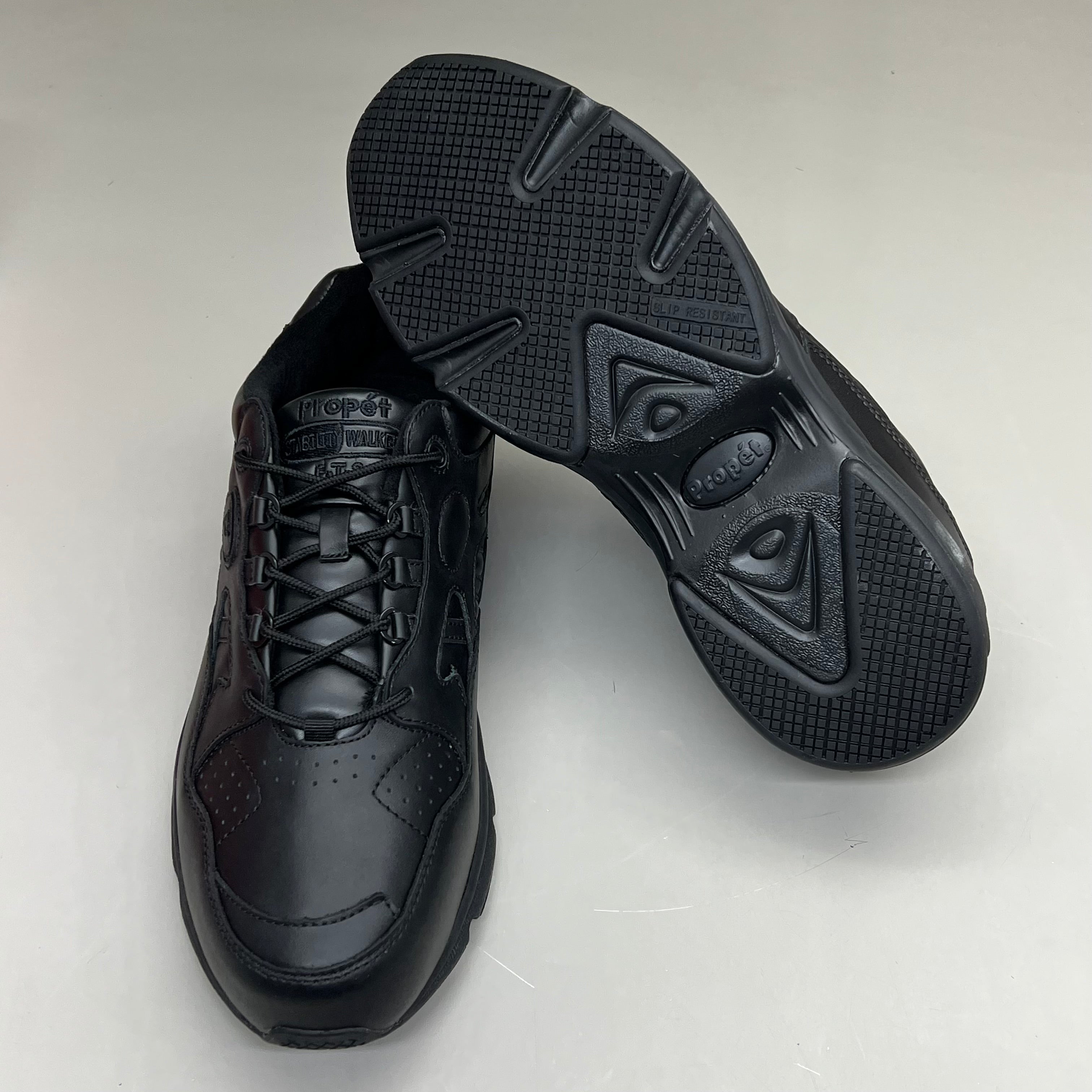PROPET Stark Slip Resistant Sneaker Ortholite Men's Sz 9.5 XX(5E) Black MAS022L