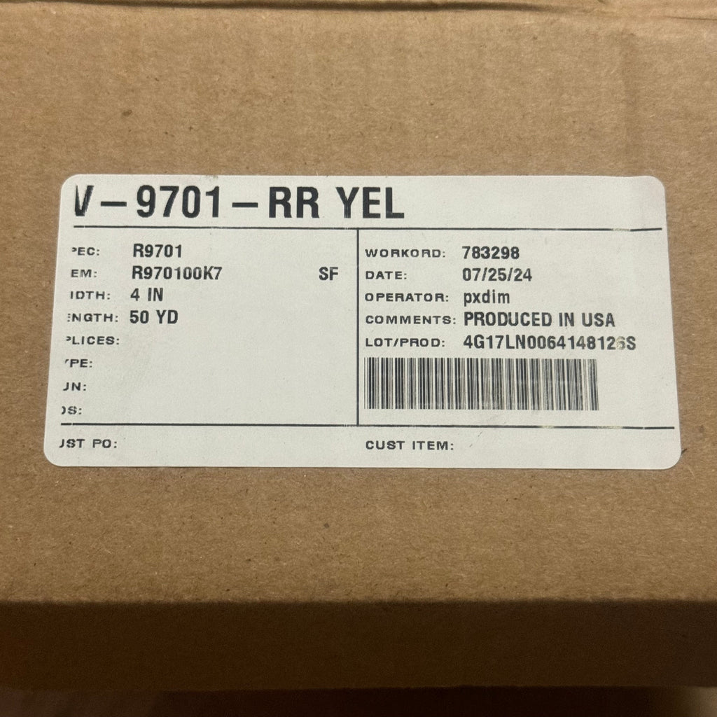 AVERY DENNISON Reflective Tape V-9701-RR YEL 4”Wx50Yd Golden