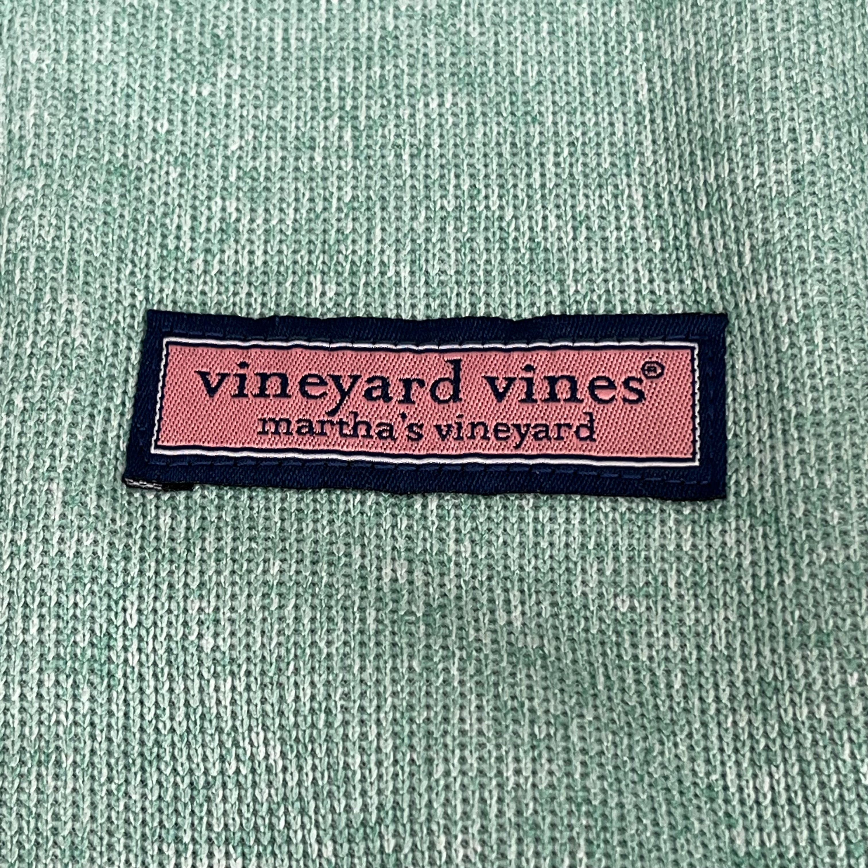 VINEYARD VINES Martha's Vineyard Men's Teal Green Half Zip Pullover Sz-M