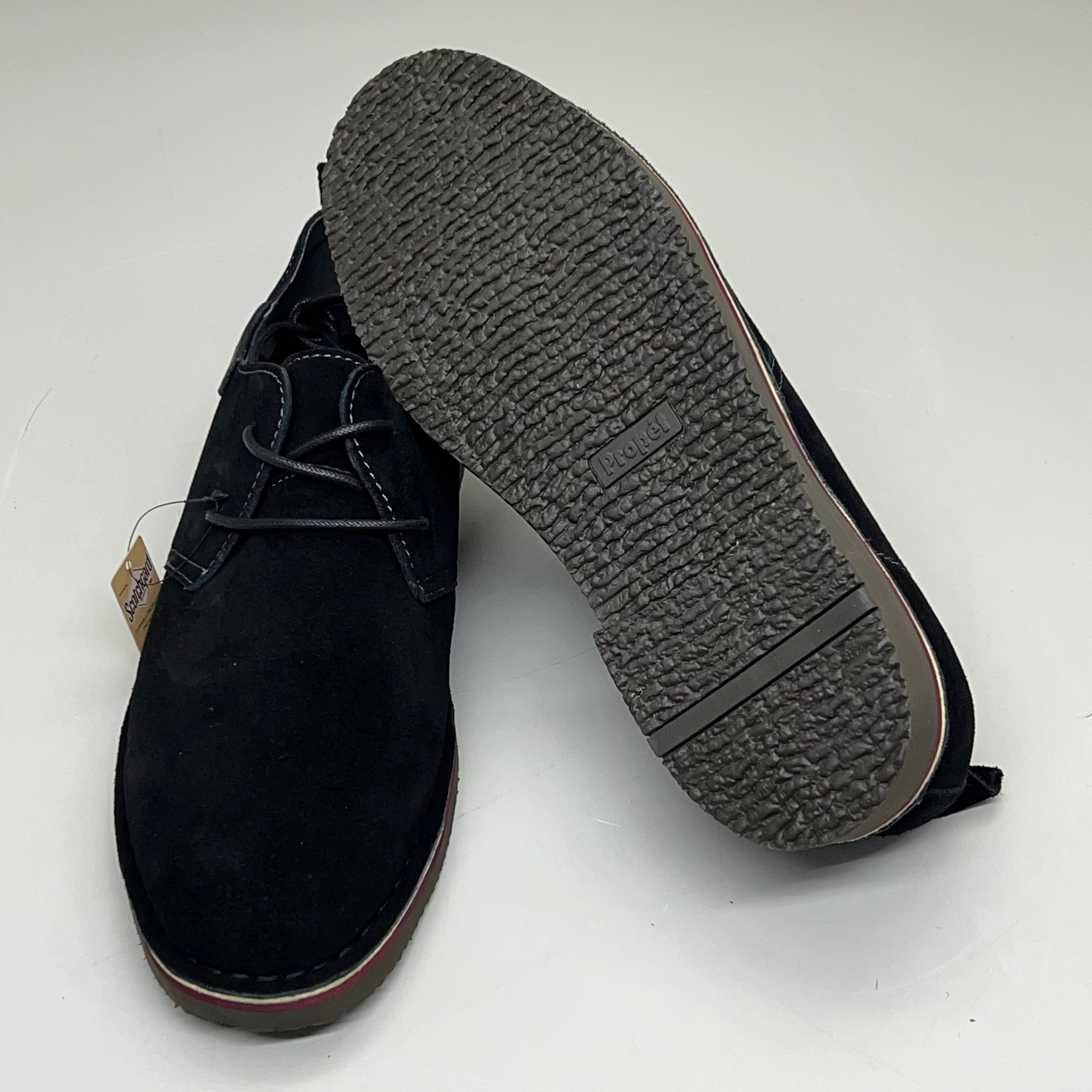 PROPET Finn Suede Oxford Scotchgard Treatment Men's Sz 11.5 X(3E) Black MCX022S
