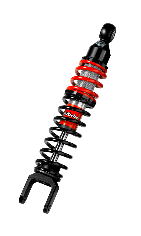 Bitubo Suspension Bitubo YXB0 Monoshock Rear Adjustable: Spring Preload, Red And Black Springs SC152YXB01