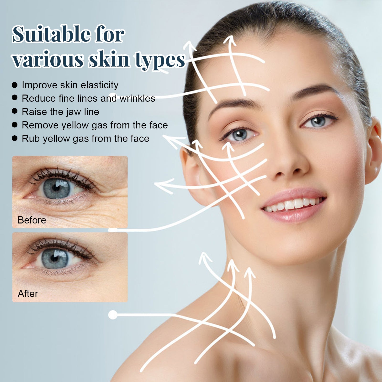 Protein Ascending Line, Skin Lift Anti-Wrinkle V Face Lift Relaxes Facial Contours And Moisturize Line