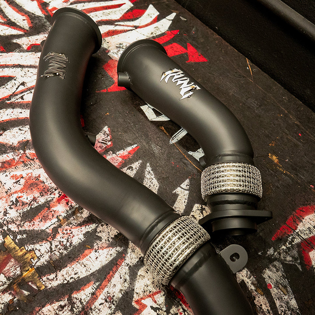Rvng (F80/F82/F87) S55 3.5' XL Flow Series Race Downpipes
