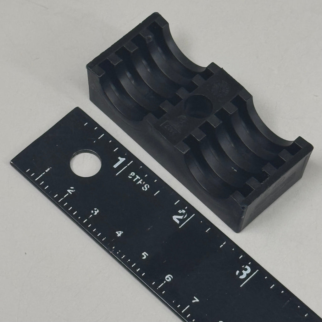 STAUFF (25 PACK) Clamp Body Sz 3D O19mm Twin Series Polypropylene 319/19-PP-BK