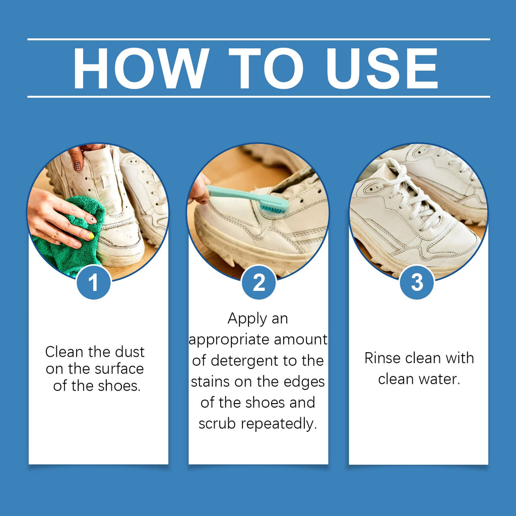 White Shoe Cleaner White Shoe Cleaning Decontamination Cleaning Whitening Decontamination Brightening White Shoe Edge Yellow Removal