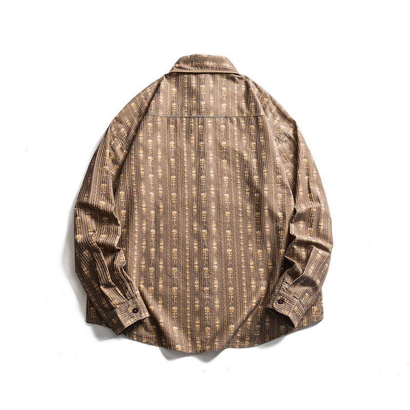 Striped long sleeved shirt for men and women