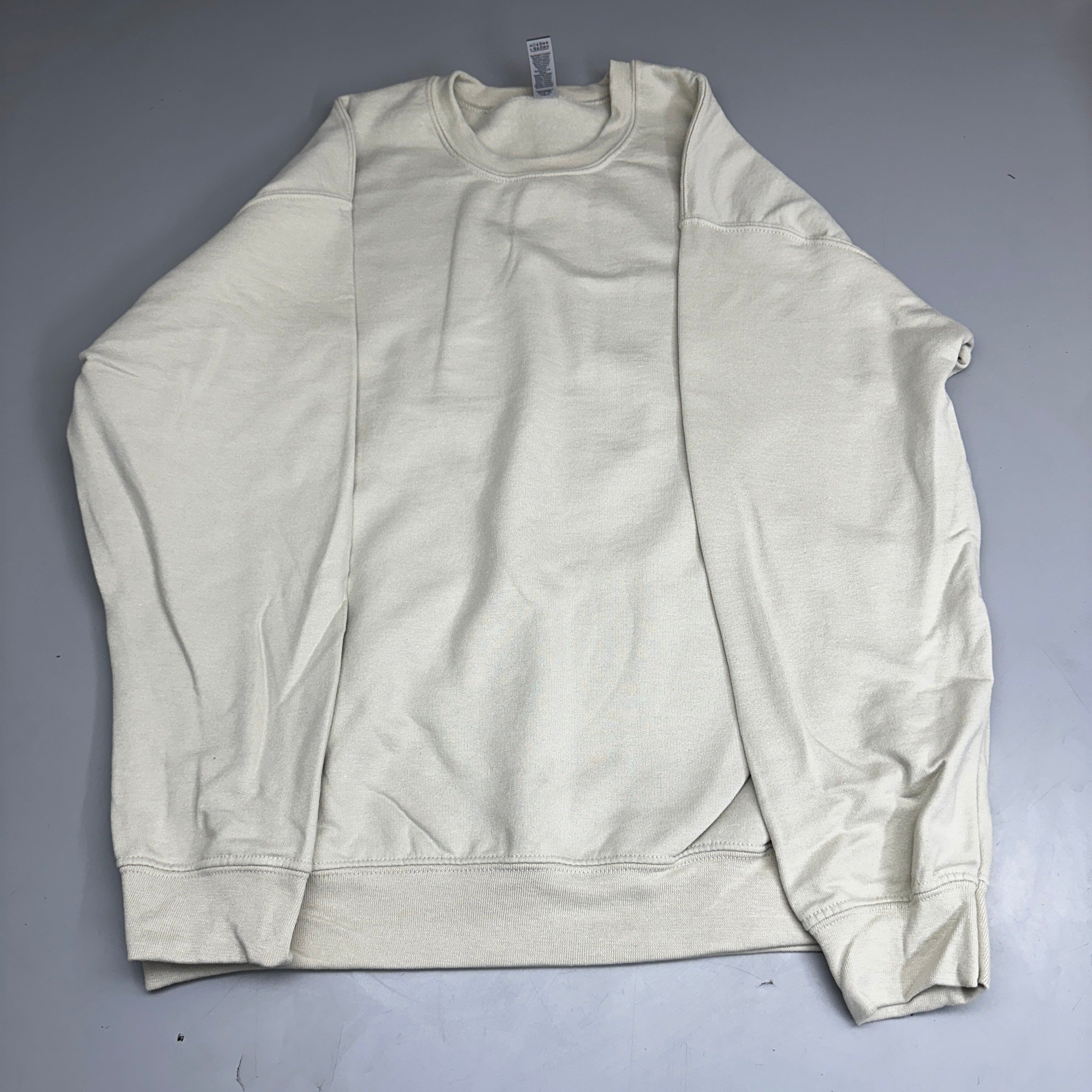 GILDAN Heavy Blend Crewneck Sweater Sweatshirt Sand SZ L G180