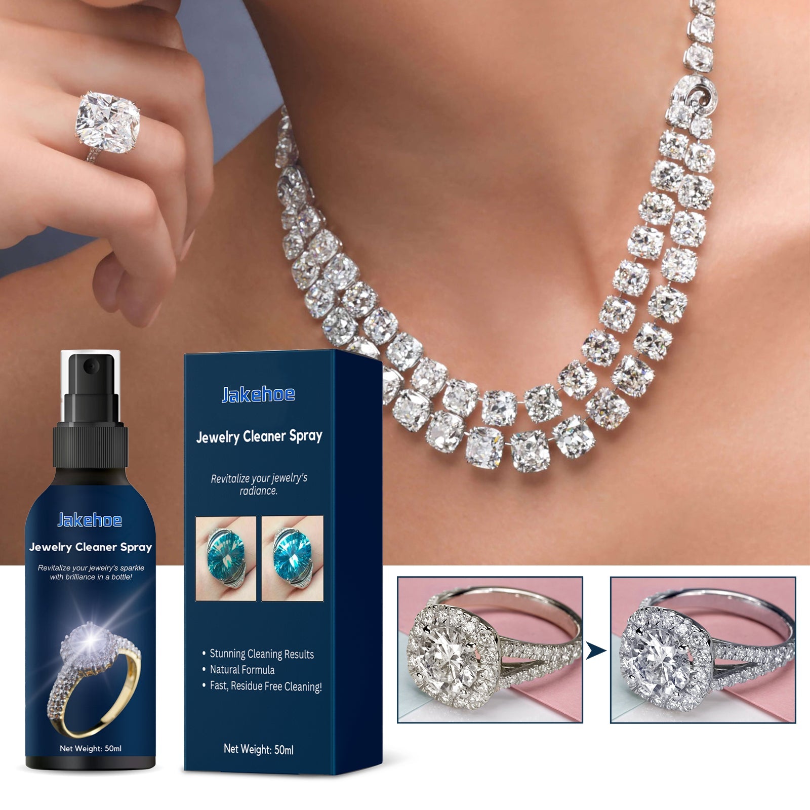 Jewelry Cleaner Necklace Jewelry Gold Jewelry Blackening Stain Antioxidant Maintenance Cleaner