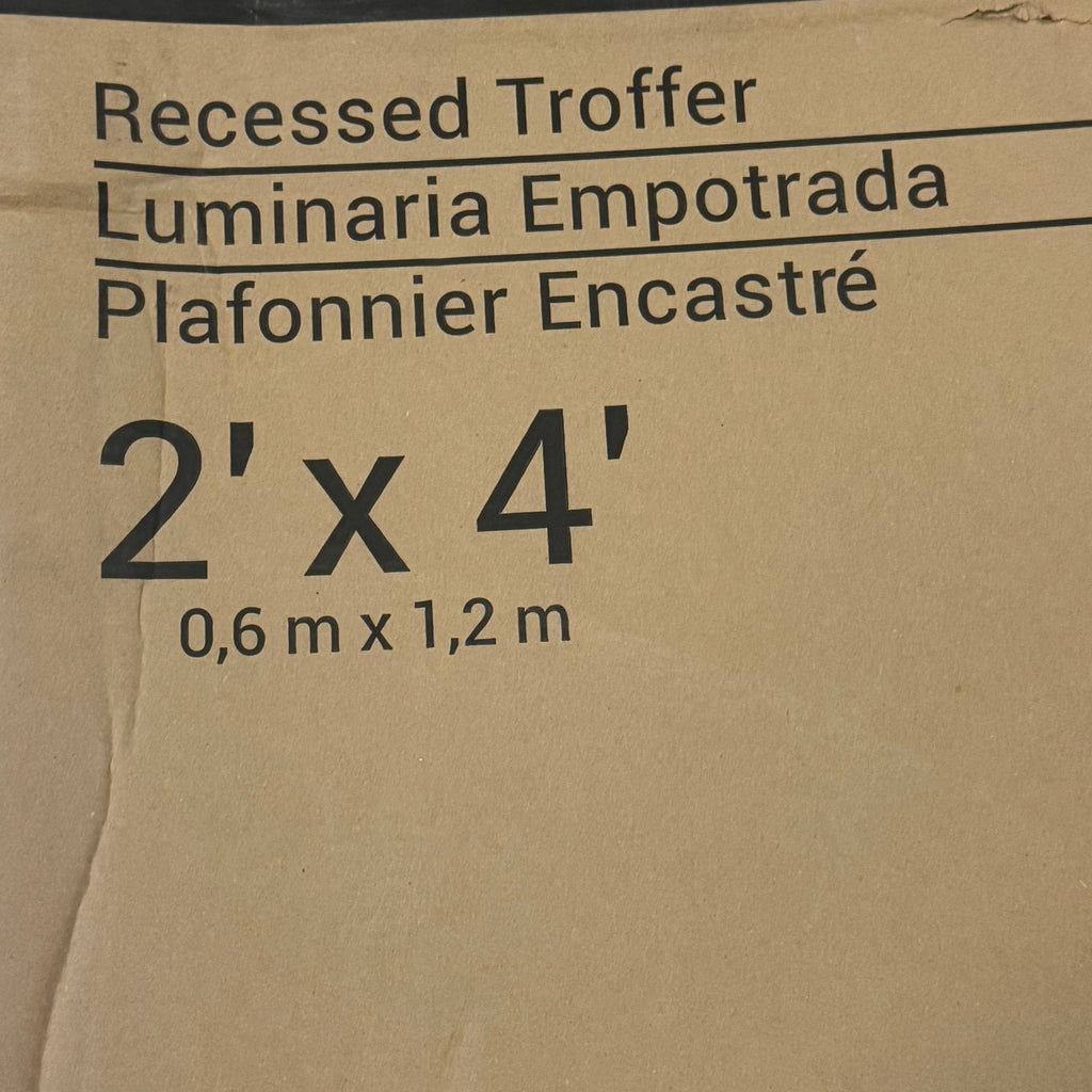 COOPER LIGHTING LED Recessed Troffer Sz 2'x4' 24CZ2-30-UNV-EL7W-L840