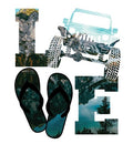 4x4 Love Mountain Lake Decal