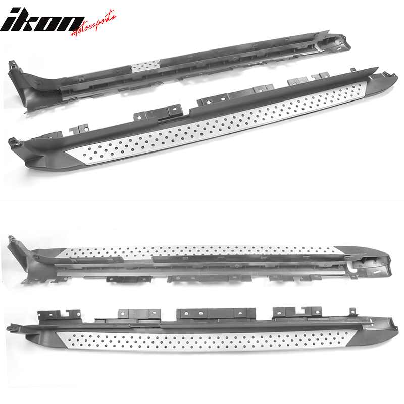 2011-2017 BMW X3 F25 Black Silver 2PCS Running Boards Side Step Bars