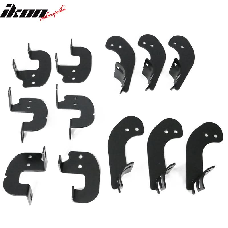 2017-2022 Ford F-250 Super Duty Super Cab BCT Black Side Step Bars