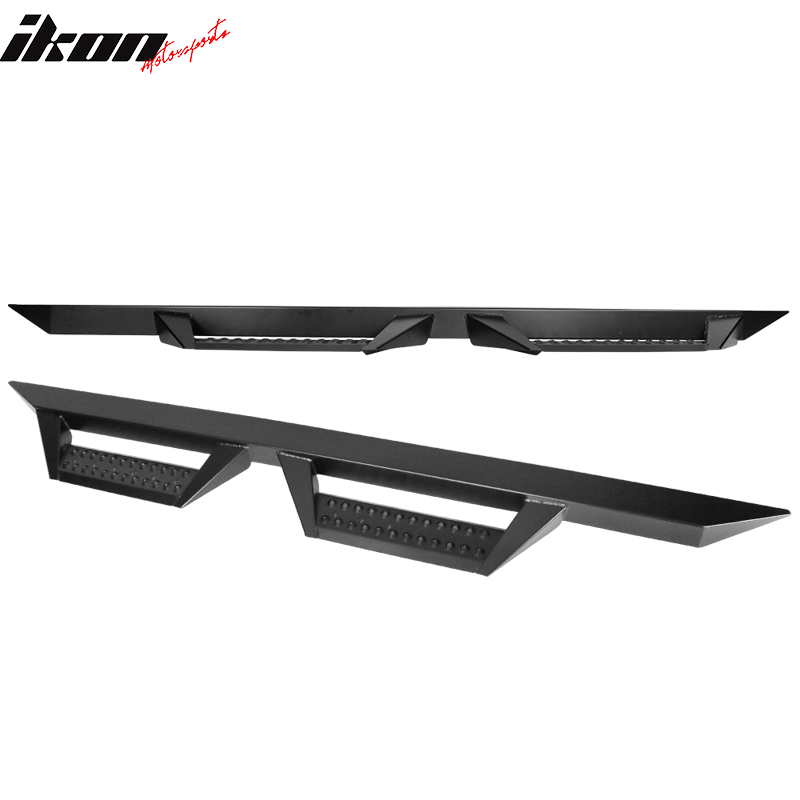 2007-2021 Toyota Tundra Crew Double Cab BZ Style Black Running Boards