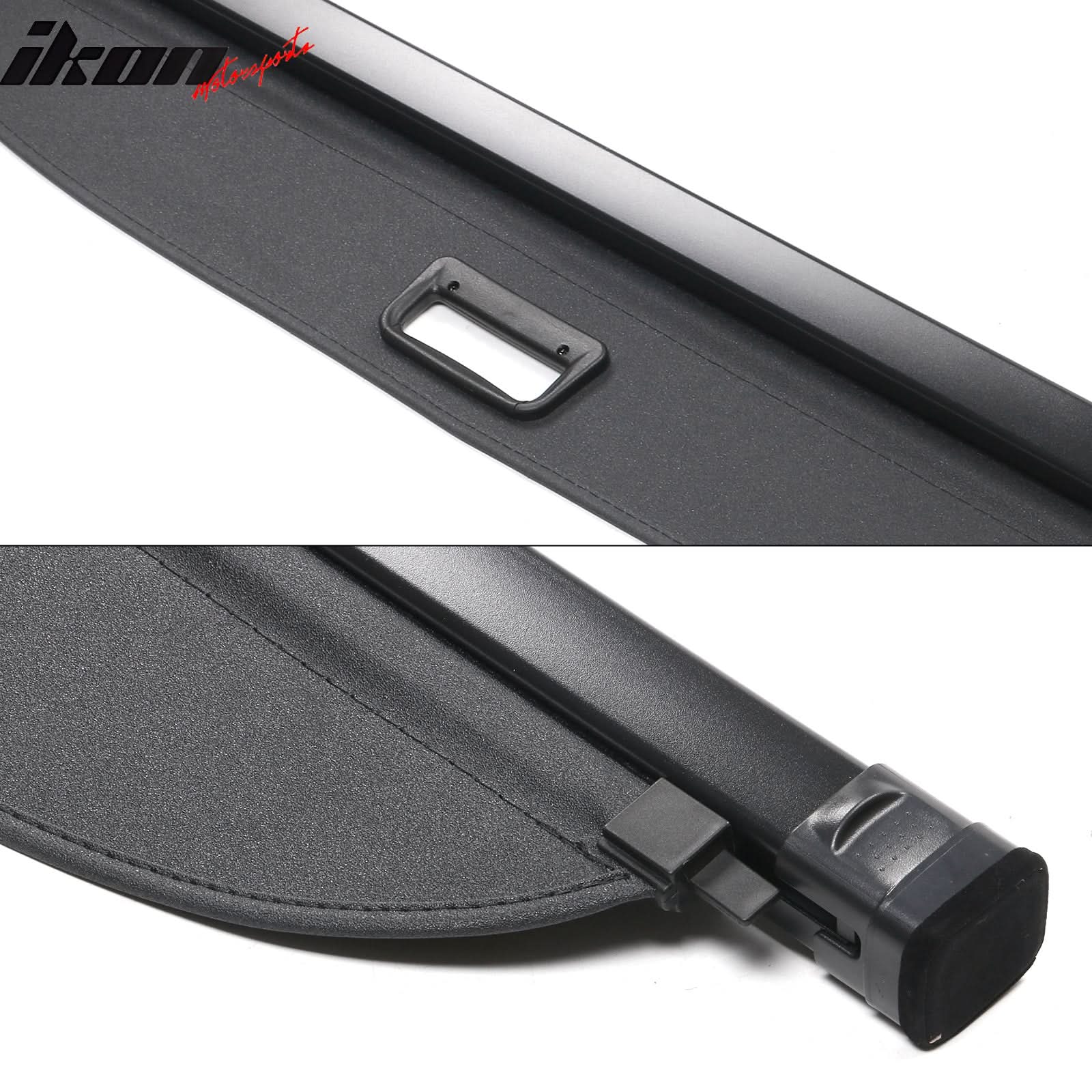 2022-2024 Toyota Corolla Cross Black Rear Cargo Cover PVC Aluminum Rod