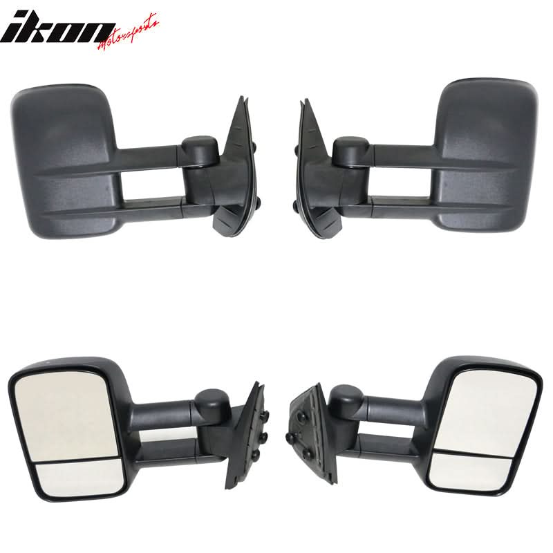 2007-2014 Silverado GMC Sierra Side Towing Mirrors Manual Non-Heated