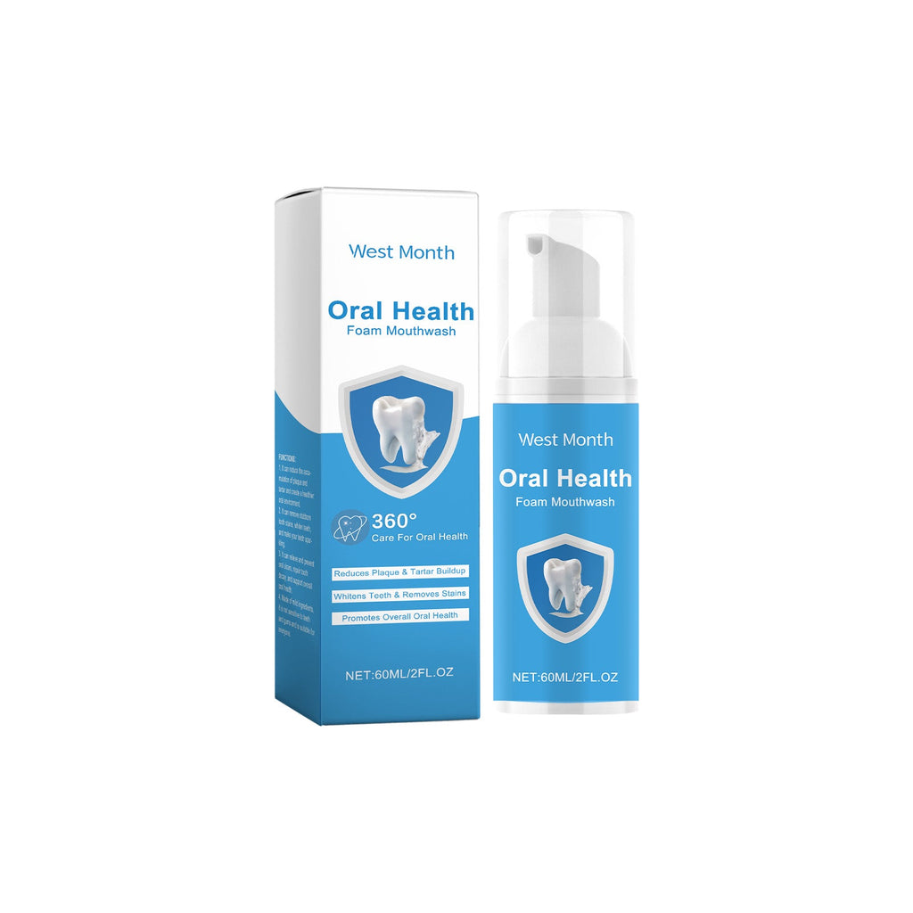 Foaming Mouthwash, Gentle Ingredients Clean Teeth Stains Remove Odors Fresh Mouthwash