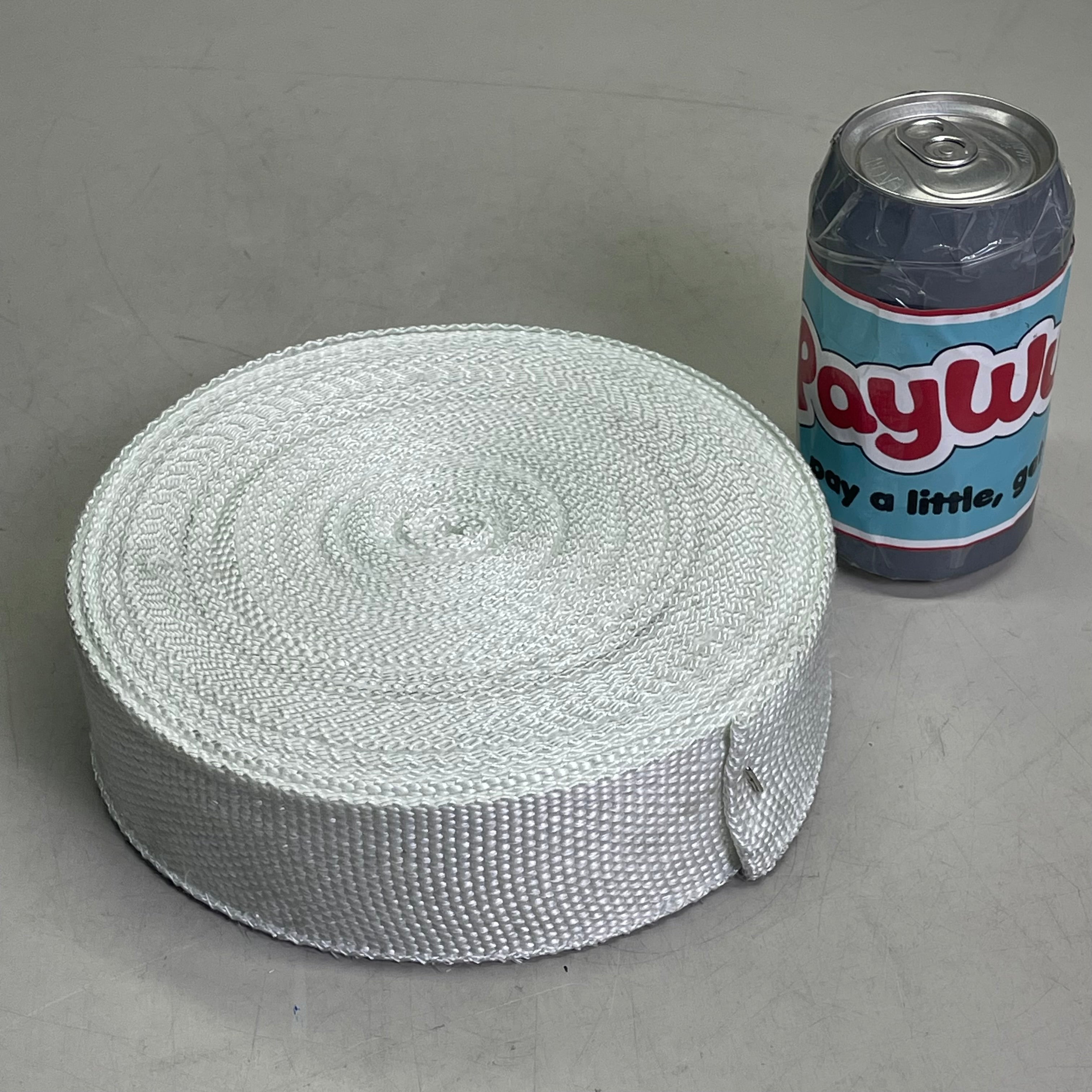Industrial Grade Plain Fiberglass Tape White 1/16" x 2" x 100 ft