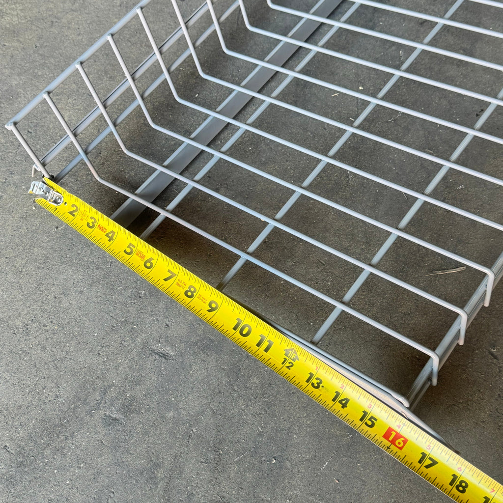 Shoe Rack Shelving 2 Pack Sz 48”Lx17”Wx5 1/2”H Grey 1023034-00PK20155 Used