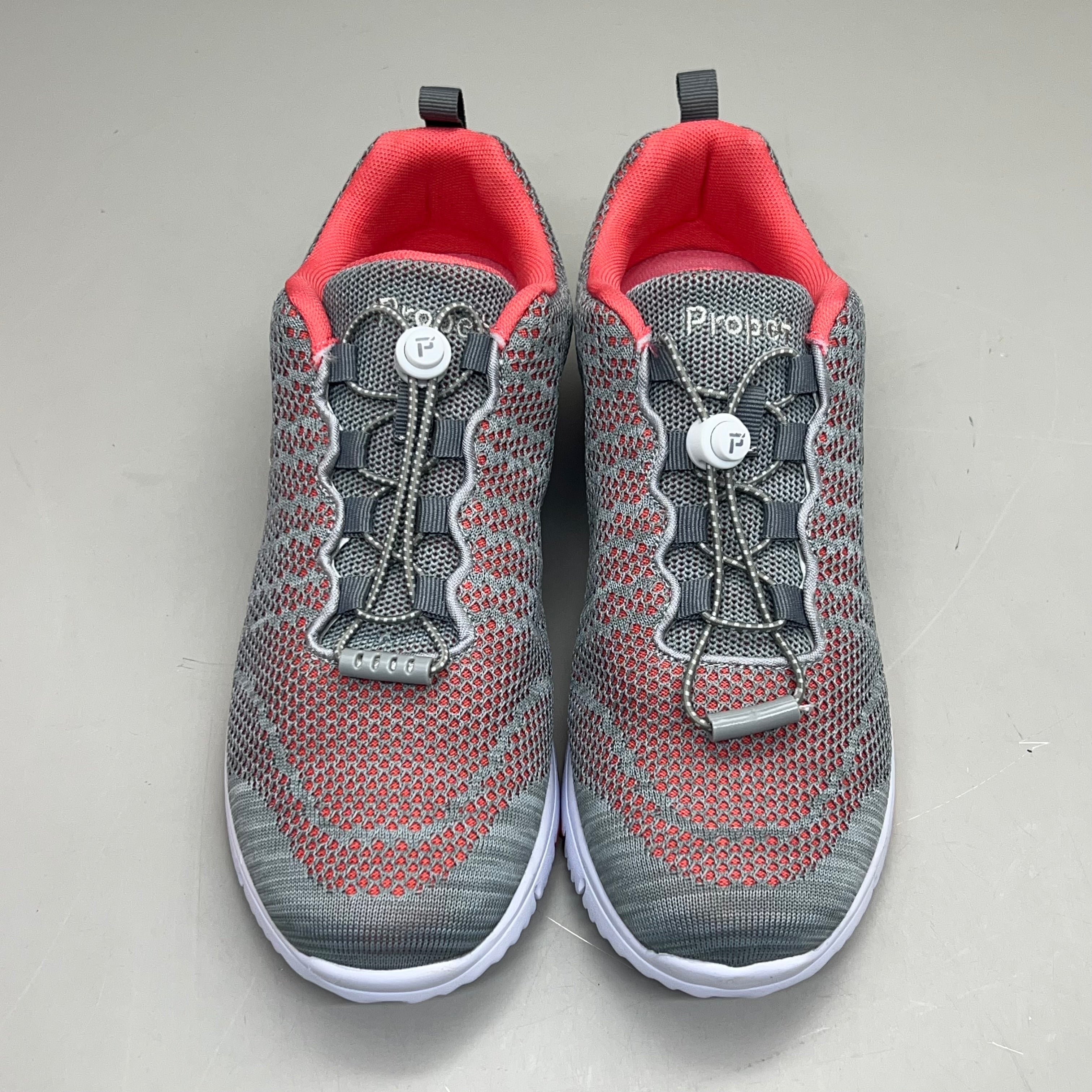 PROPET Travel Walker Evo Shoe Women's Sz 10 Width M(B) Coral/Grey WAT062M