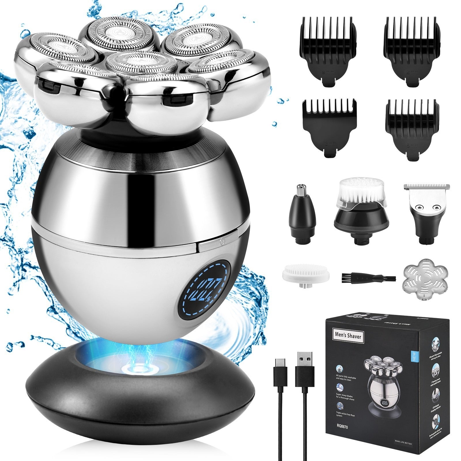 Men's shaver electric shaver shaver hair clipper specialized shaver machine
