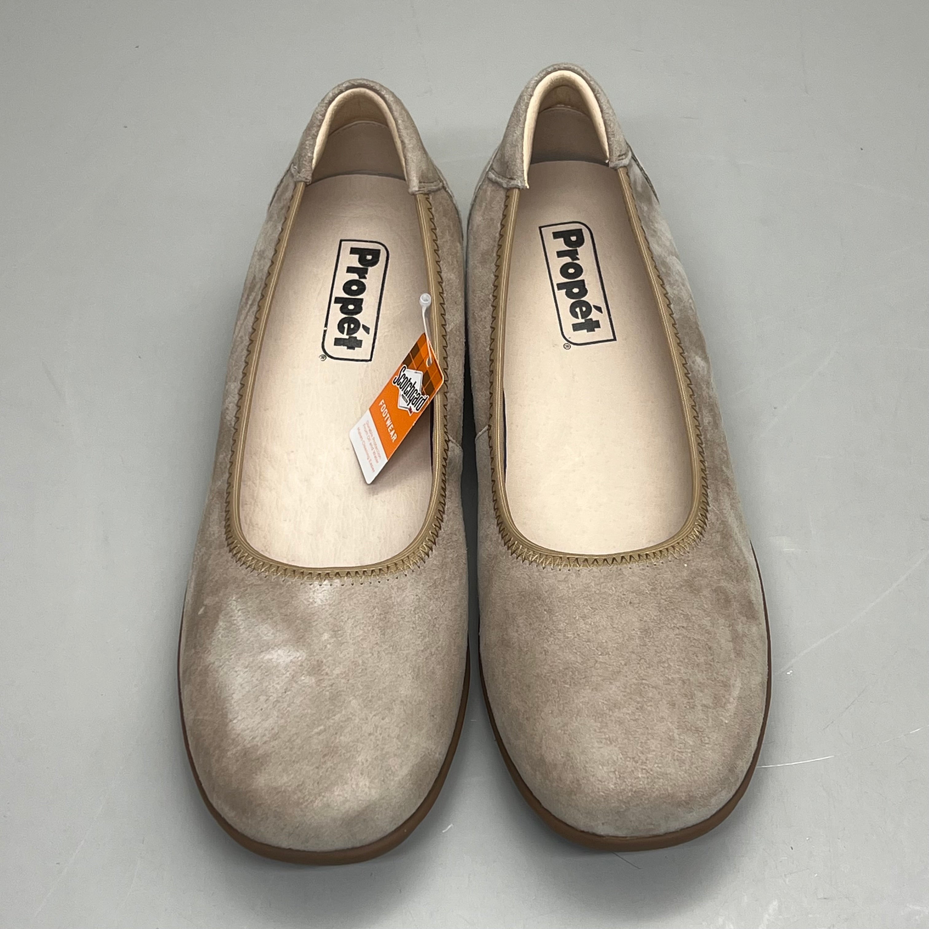 PROPET Yara Slip-On Orthotic Comfort Women's Sz 8 M(B) Natural Buff Suede WCX004L