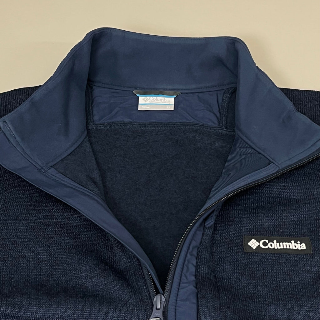 COLUMBIA Sweater Weather Fleece Full Zip Jacket Men's Sz XL Heather Blue