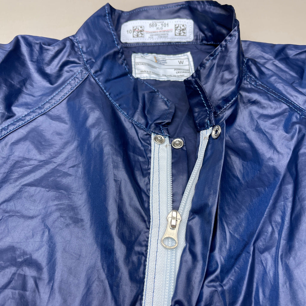 PRUDENTIAL Clean Room Service Hi Density Coverall SZ L Blue (New) 569-101