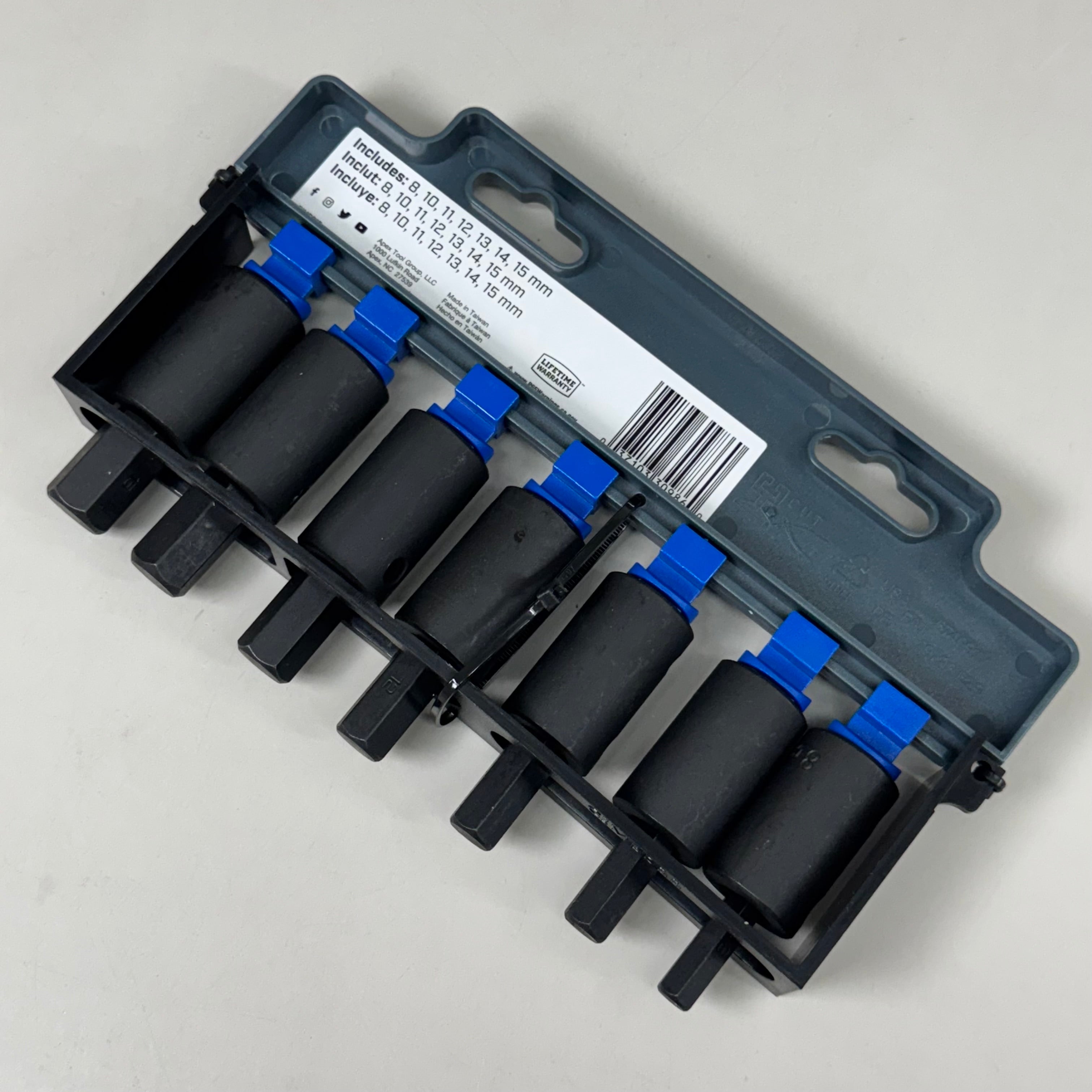 CRESCENT (7 pc) Assorted Sizes X 1/2 in. Metric 6 Point Hex Bit Socket Set CIMBS12