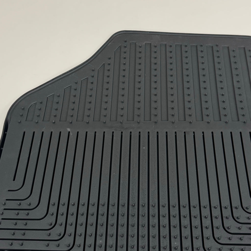 HUSKEY(2 PIECE) Ultra Tough Heavy Duty Floor Mat Liners Non-Slip Backing 27"x18"