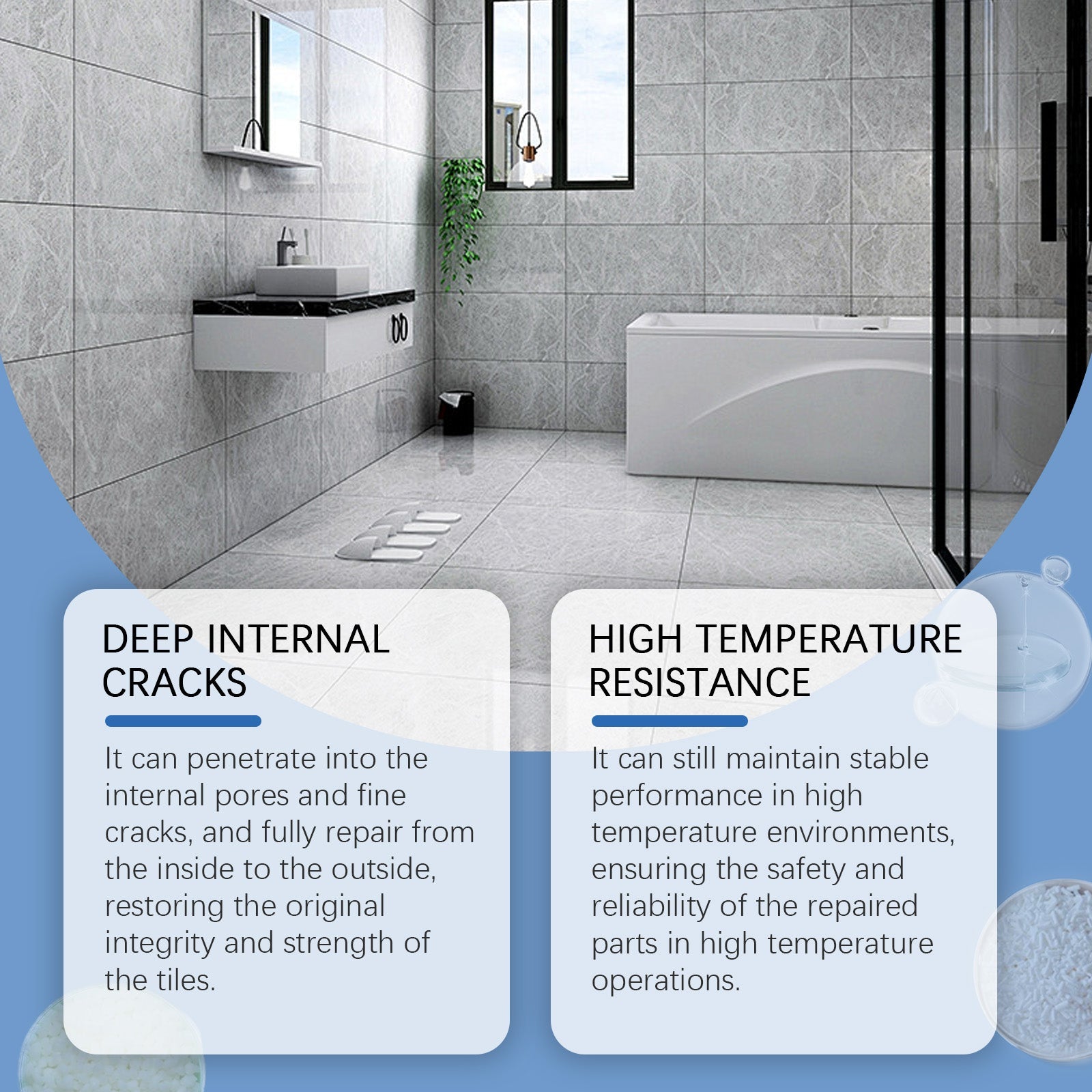 Tile Repair Agent Household Porcelain Ceramic Tile Sink Marble Waterproof Gap Sealant