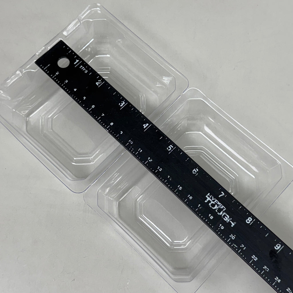 Boutonniere & Corsage Clear Plastic Box (50 Count) 4" x 3" x 3"