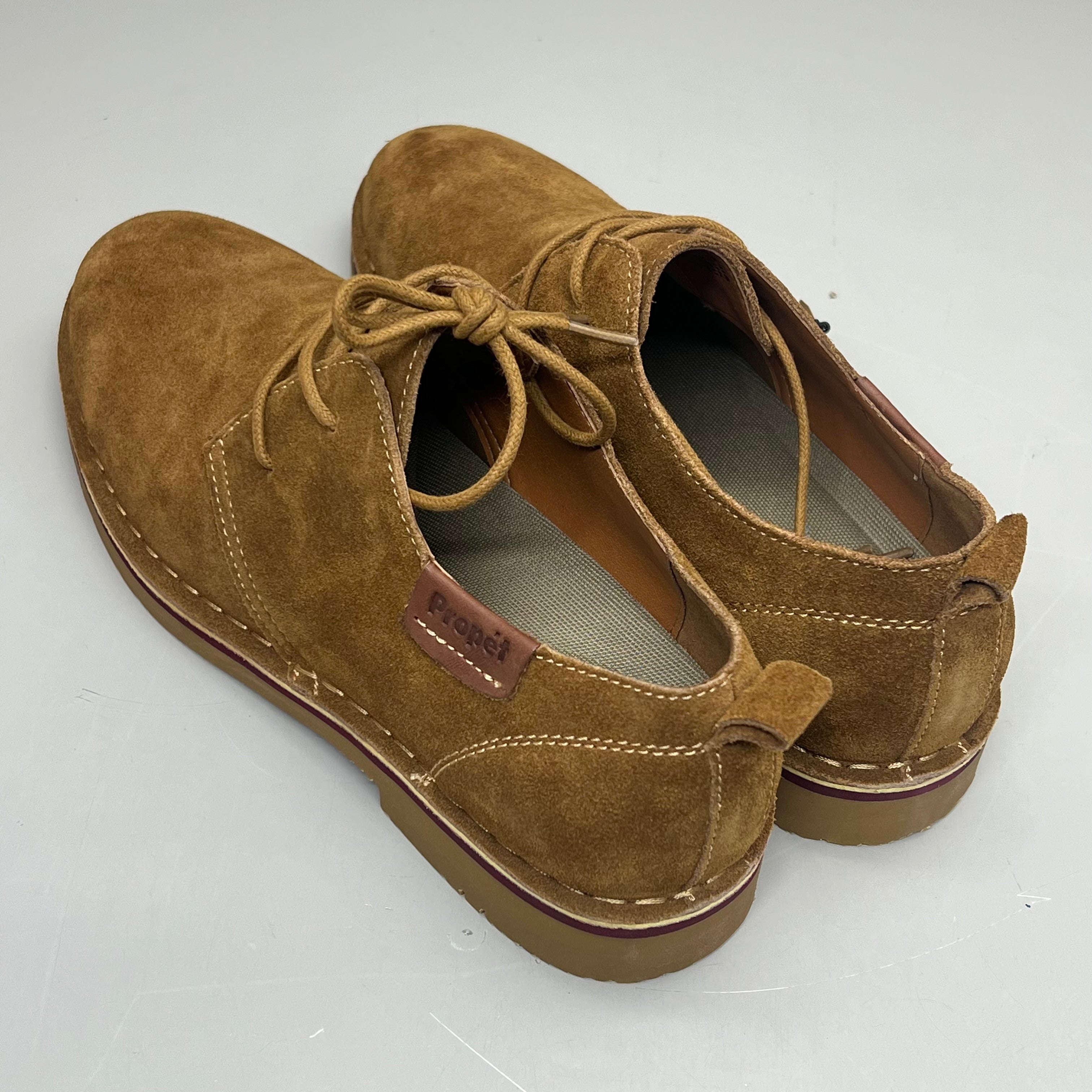 PROPET Finn Suede Oxford Scotchgard Treatment Men's Sz 9.5 M(D) Tan MCX022S
