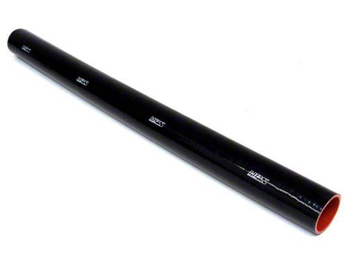 HPS 2-1/4" ID, 3 Feet Length, Silicone Straight Coupler Coolant Tube Hose, High Temp 4-ply Reinforced, Black, 57mm ID