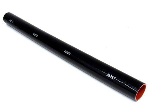 HPS 3" ID, 3 Feet Length, Silicone Straight Coupler Coolant Tube Hose, High Temp 4-ply Reinforced, Black, 76mm ID