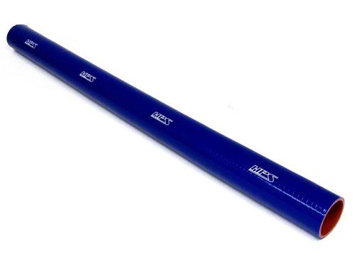 HPS 3-1/2" ID, 3 Feet Length, Silicone Straight Coupler Coolant Tube Hose, High Temp 4-ply Reinforced, Blue, 89mm ID