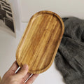 Acacia wooden fruit tray cake plate decoration Dim sum kitchen plate