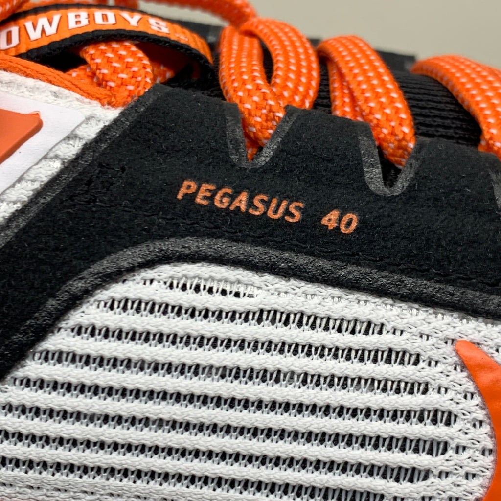 NIKE Zoom Pegasus 40 OK STATE Shoes White, Brilliant Orange & Black 12 W 10.5 M DZ5973-100