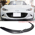 2016-2020 Mazda MX5 Miata GV Style Front Bumper Lip Carbon Fiber