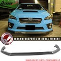 2015-2017 Subaru WRX STI CS Style Front Bumper Lip Real Carbon Fiber